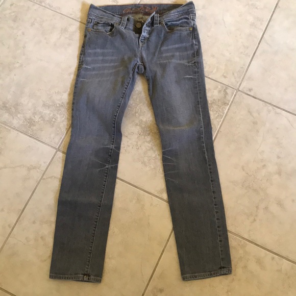 Special ed. old navy gray straight stretch jeans 8 - Picture 1 of 5